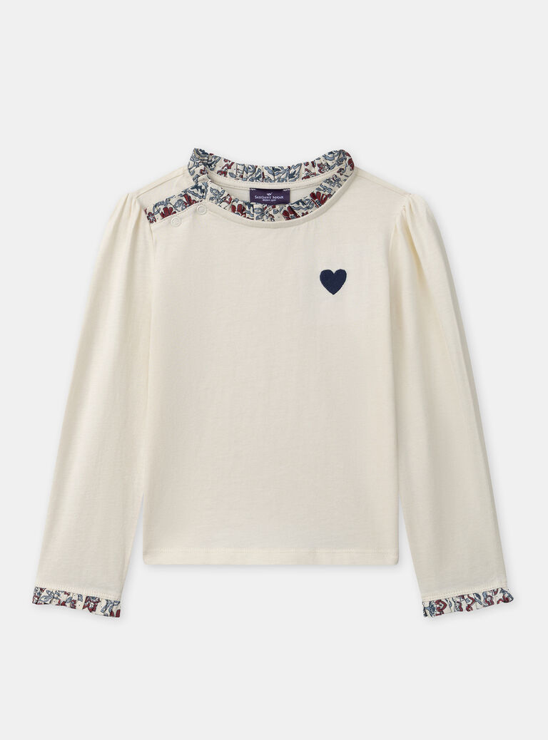 Off white TEE SHIRT LS NLURANETTE / 25H2PFX1TMLA001