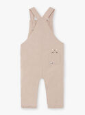 Beige overalls with fancy print baby boy BADARWIN / 21H1BG21SALA013