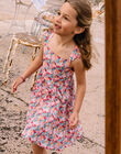 Child girl sun dress in poplin with floral print CIEROBETTE / 22E2PFV1RBS001