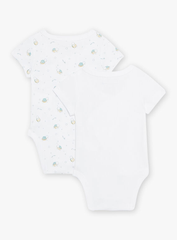 Set of 2 assorted turtle bodysuits birth mixed COROL / 22E0NMI1BOD000