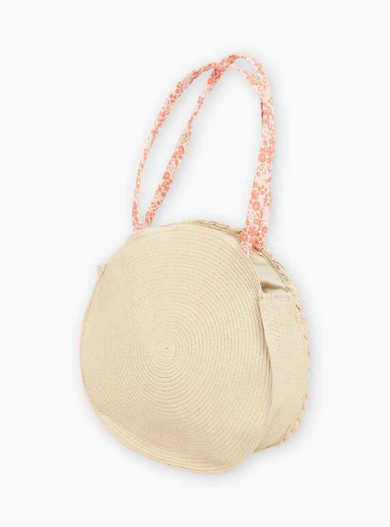 Straw beach bag child girl CLIKUETTE / 22E4PFO1BES009