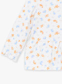 Ecru swim t-shirt with floral print KITIANA / 24E4BFG1TUV001