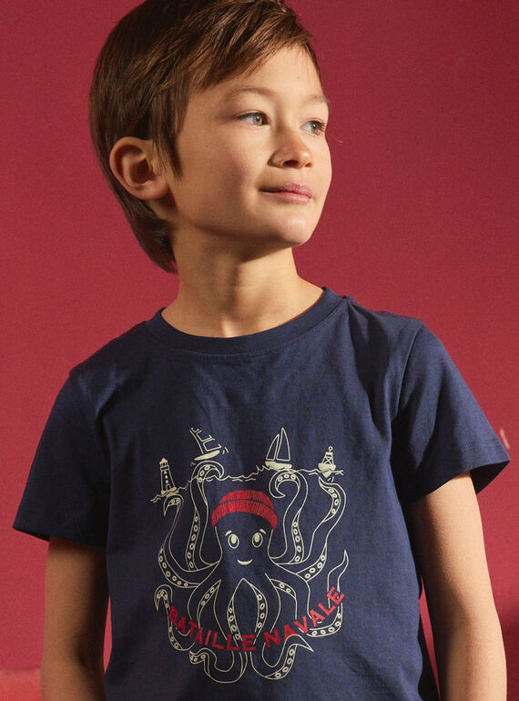 Navy TEE SHIRT SS MONORAGE / 25E3PGJ3TMC070