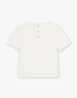 Off white claudine collar T-shirt FYNOETTE / 23E2PFG1TMC001