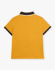 Yellow polo shirt child boy iguana print CEZAFAGE / 22E3PG91POLB114