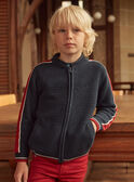 Navy KIDS CARDIGAN LOGILAGE / 24H3PGL1GILC205