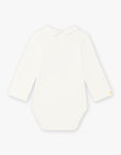 Baby boy shirt collar bodysuit with Christmas motif BAVALENTIN / 21H1BGQ1BOD001