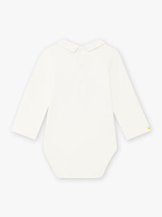 Baby boy shirt collar bodysuit with Christmas motif BAVALENTIN / 21H1BGQ1BOD001