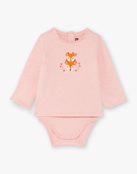 Baby Girl Pink Bodysuit BAISIS / 21H1BFJ2BODD314