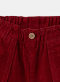 Burgundy PANTS LASAM / 24H1BGR1PAN501