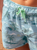 Greyish blue SWIMSUIT MRUPALMAGE / 25E4PGC9MAI205