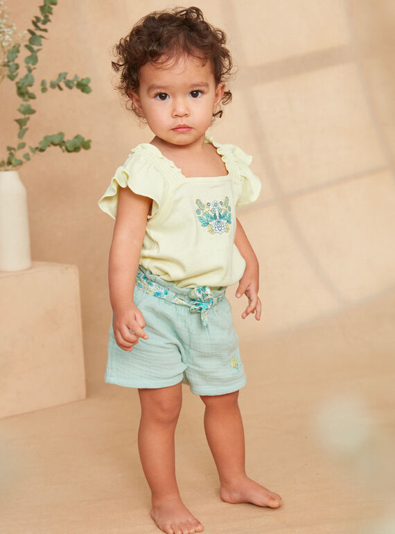 Pale yellow TEE SHIRT KAUGENIE / 24E1BFR1TEE103