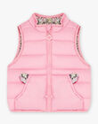 Reversible sleeveless jacket baby girl CIMARION / 22E1BFG1D3E305