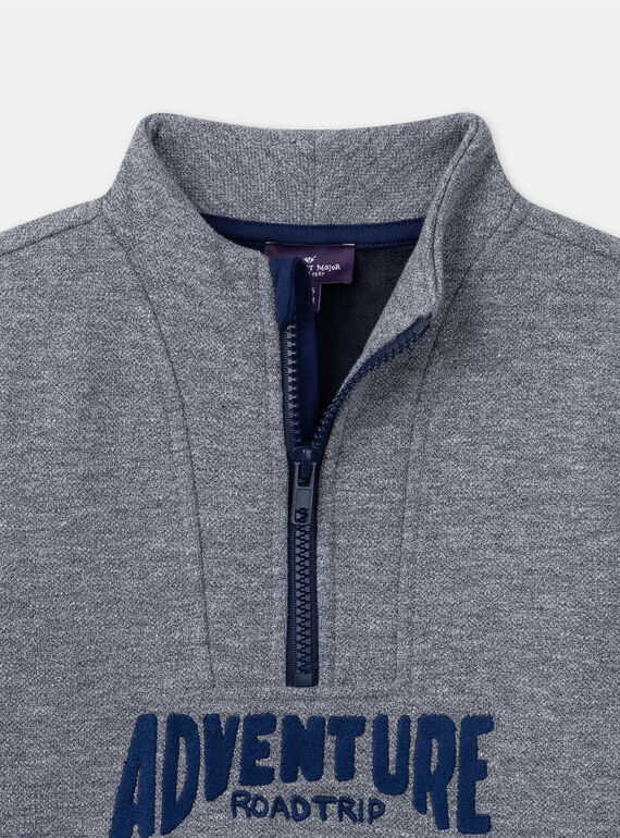 Heathered blue SWEAT SHIRT LYBOCAGE / 24H3PGO1SWE222