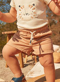 Brown pecan twill shorts FATRISTAN / 23E1BGP1SHOI821