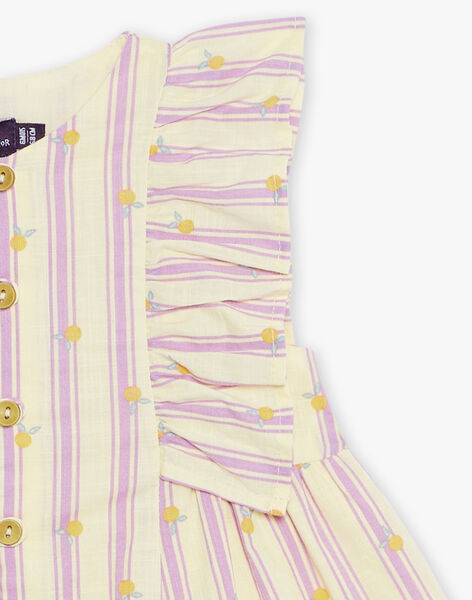 Vanilla jumpsuit in canvas with stripes print FAPATSY / 23E1BFO1CBL114