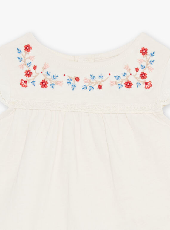 Jersey T-shirt with floral embroidery FALESLI / 23E1BFC1TEE001