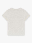 Child boy Ash Grey Fantasy Dinosaur T-Shirt CAXOLAGE / 22E3PGB1TMCJ904