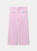 Pink wide-leg pants with embroidered pockets KAPAETTE / 24E2PF31PAN318