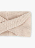 Beige knitted snood GIBONNY / 23H4BF41SNO080