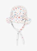 Ruffled hat with floral print FALAURINE / 23E4BFC1CHA001