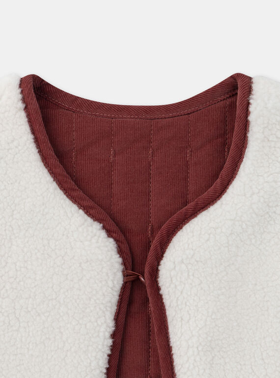 Red CARDIGAN WHITHOUT SLEEVES NLUMUETTE / 25H2PFX1CSM506