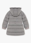 Child girl mouse grey hooded down jacket BLOZIKETTE / 21H2PFE3D3E904