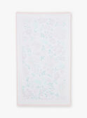 Nude bath towel with floral print KLUPLAETTE / 24E4PFG1SRVD319