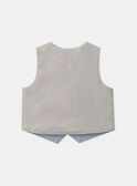 Water blue CARDIGAN WHITHOUT SLEEVES MAEDOUARD / 25E1BGL1CSM213