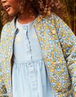Navy blue floral print teddy FATEDETTE / 23E2PF81CAR070