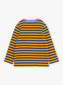 Orange and blue striped T-shirt GITIAGE / 23H3PG92TML107