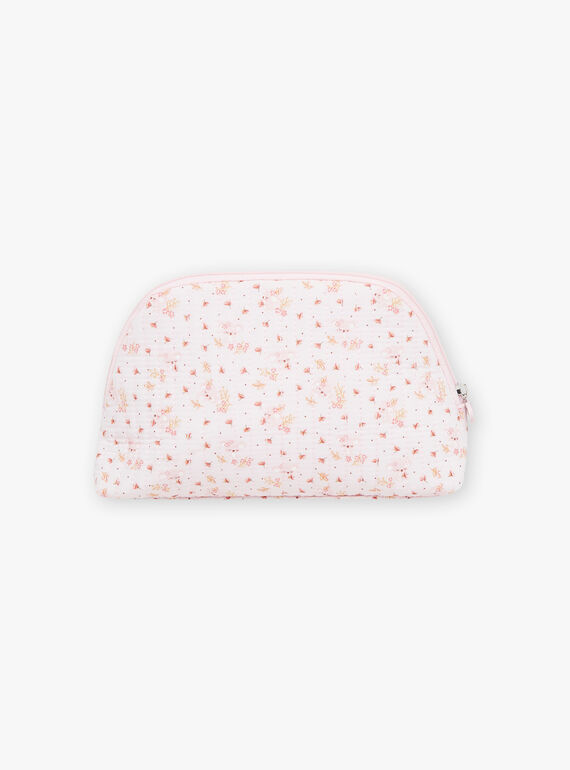 Soft pink birth kit with floral print FONTAINA / 23E0AF61TRN321