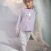 Child girl lavender mermaid and fish pajama set