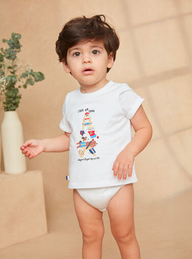 Short-sleeved printed bodysuit T-shirt Short-sleeved printed bodysuit T-shirt KAOSCAR / 24E1BGN1BOD001