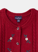 Red CARDIGAN LAGERRY / 24H1BFL2CAR050