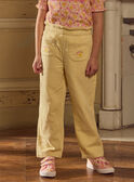 Yellow PANTS MLAPANETTE / 25E2PFK1PANB104