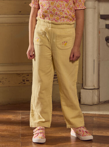 Yellow PANTS MLAPANETTE / 25E2PFK1PANB104