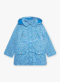 Child girl 2-in-1 blue raincoat CLAFLETTE / 22E2PFG1IMP208