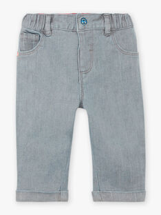 Baby boy's grey denim jeans BAPABLO / 21H1BGM1JEAK004