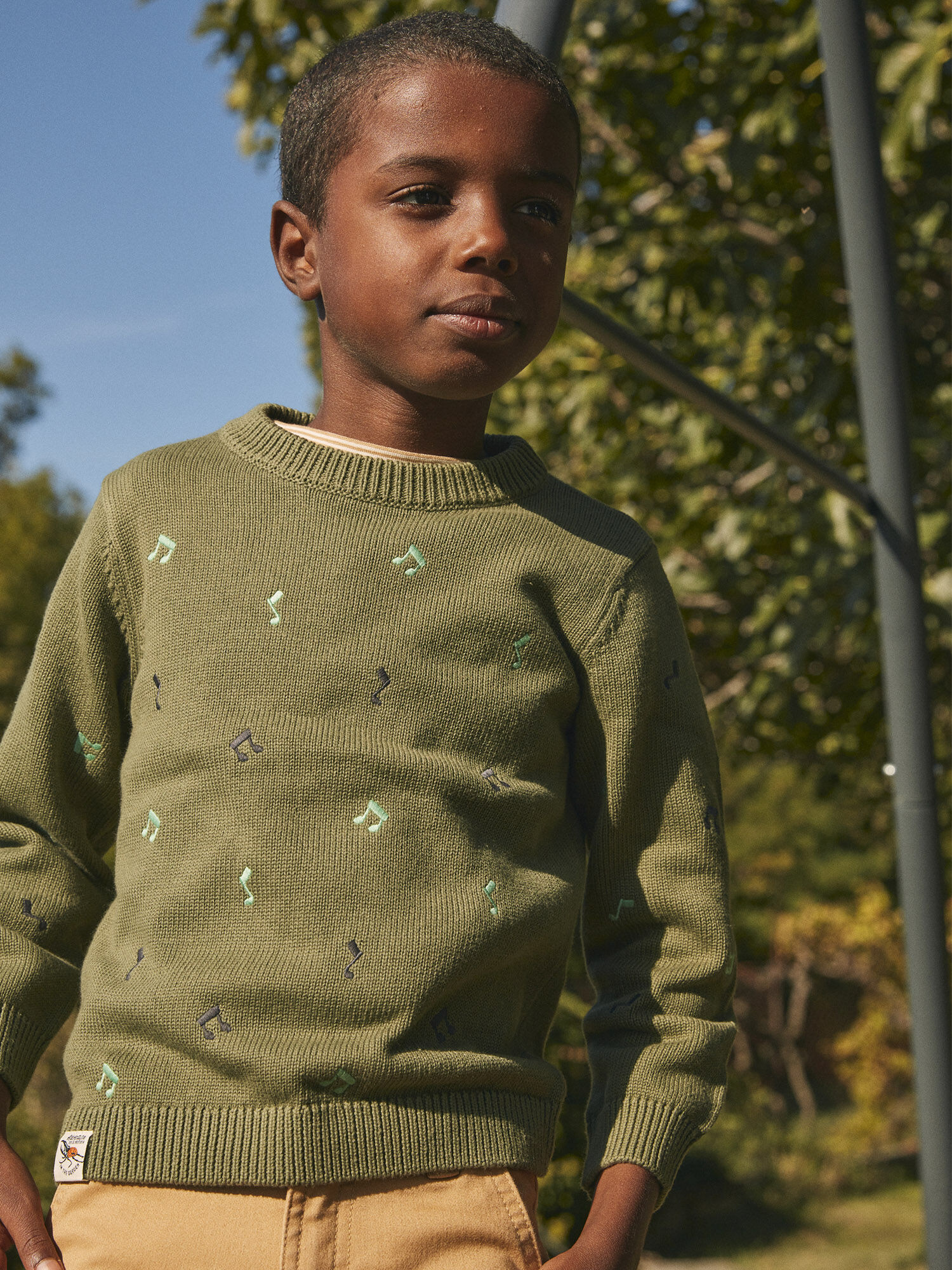 Embroidered knitwear cheap