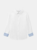 Elegant white shirt KREPOPAGE / 24E3PGL3CHM000