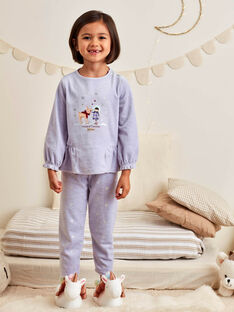 Baby girl's lavender blue fantasy pajama set BEBACIETTE / 21H5PF72PYJ326