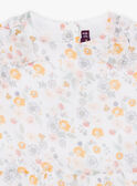 Baby girl floral print and ruffle blouse CYAMELIE / 22E1BF11CHE001