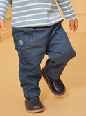 Blue denim pants with cut-outs LADORIAN / 24H1BGJ1JEAP274