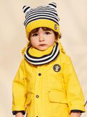 Navy blue 3D animated ears knit hat with stripes print FILAYNE / 23E4BG52BON070