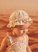 Ecru hat with floral print KITANIA / 24E4BFG2CHA001