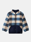 Navy POLAR KIDS CARDIGAN LALCARAGE / 24H3PGS1GIP070