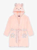 Pink bathrobe with 3D rabbit ears animation KUIPEGETTE / 24E5PF51PEI404