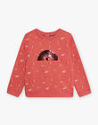 Child girl pink sweatshirt CESWETTE 2 / 22E2PF71SWED332