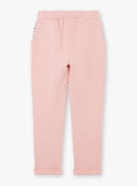 Pink jogging pants child girl BRODETTE / 21H2PF31JGBD314